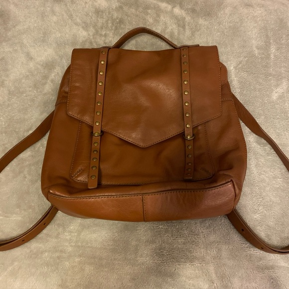 Lucky Brand Leather Backpack - Picture 1 of 16